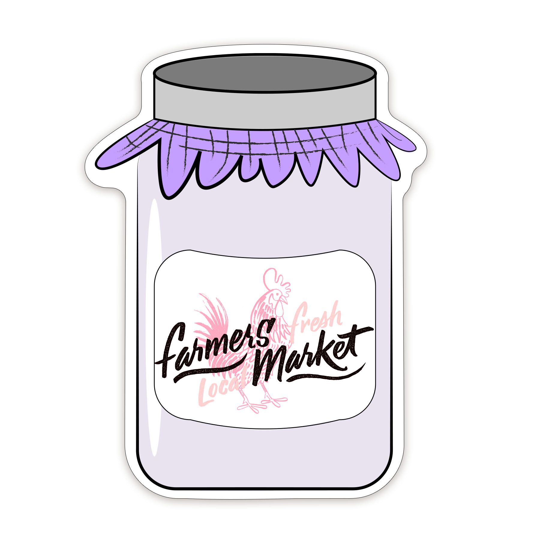 Jar Shaped NoteKeeper™ Magnet 20 Mil                             